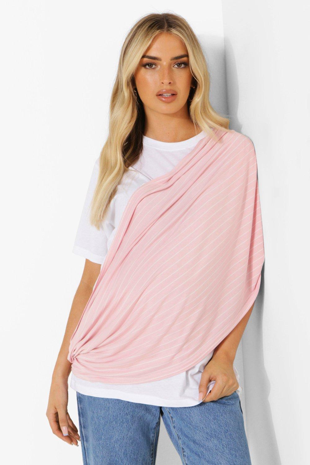 Maternity Stripe Nursing Shawl boohoo IE